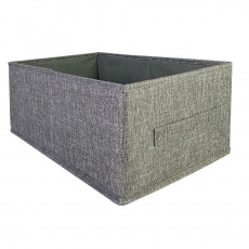 КОРОБ для хранения ГЕЛЕОС Коттон-30 (30х47х21 см) серый (арт. КОТТОН-30-СР)