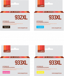 Комплект струйных картриджей EasyPrint HP CN053AE №932XL; HP CN054AE №933XL; HP CN055AE №933XL; HP CN056AE №933XL (арт. IH-932XL/933XL_SET)