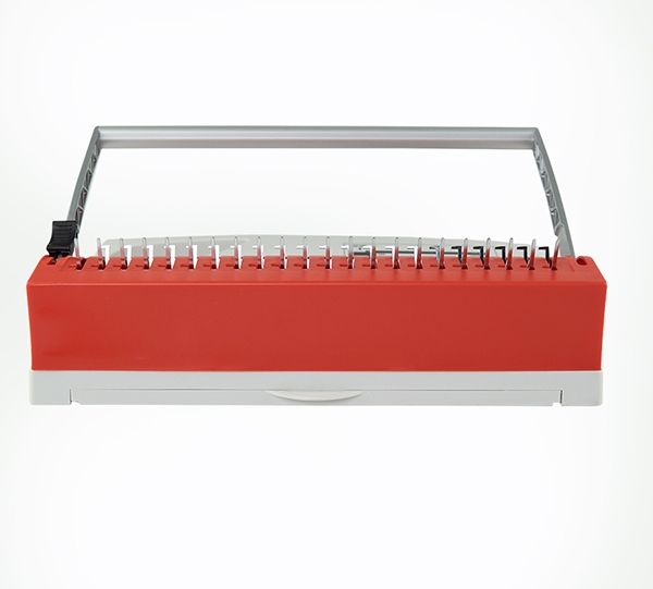 Переплетчик ГЕЛЕОС БП-9+ бело-красный на пластиковую пружину, А4 (арт. БП9пбк)