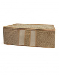 Кофр ГЕЛЕОС с окошком, для хранения вещей, «Миндаль» / Бежевый, 60х30х20 см (арт. МНД_121)