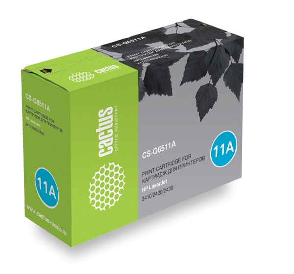 Картридж Cactus черный (6000стр.) для HP (арт. CS-Q6511A)