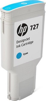 Оригинальный струйный картридж HP 727 DesignJet Cyan, 300 мл (арт. F9J76A)