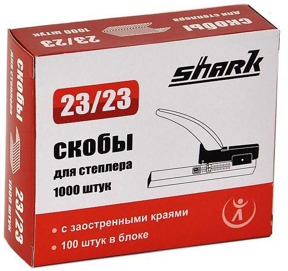 Скобы для степлера Реалист для Shark 23/23 (1000 шт.) (арт. 5765)