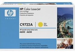 Картридж HP C9722A LaserJet, желтый, для Color LaserJet 4600 / 4650 (8000 стр. в цвете) (арт. C9722A)