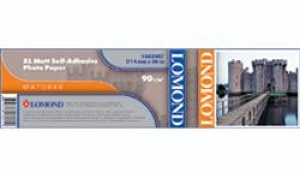 Фотобумага Lomond XL Matt Self-Аdhesive Photo Paper, ролик 914 х 50,8 мм, 90г/м2, 20 метров. (арт. 1202202)
