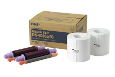Комплект DNP DS 40 (6x9’’). 2 рулона бумаги и 2 картриджа с красящей пленкой, 2х180 отпечатков, форм