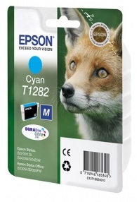 Картридж Epson Singlepack Cyan T1282 DURABrite Ultra Ink (арт. C13T12824012)