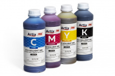 Чернила экосольвентные Artix Pro, бутылка, 1л, Black (арт. ESIAPro-1K)