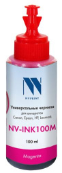 Чернила NV Print NV-INK100 универсальные Magenta на водной основе (100 ml) Китай (арт. NV-INK100M)