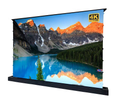 Экран S'OK для UST проектора 266x150 см, 4K, напольный c электроприводом, черный