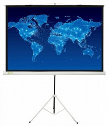 Экран для проектора Cactus 150x150см Triscreen 1:1 напольный рулонный черный (арт. CS-PST-150X150)