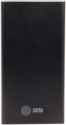 Мобильный аккумулятор Cactus 10000mAh, 2.1A, 2xUSB, черный (арт. CS-PBFSJT-10000)