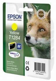 Картридж Epson Singlepack Yellow T1284 DURABrite Ultra Ink (арт. C13T12844012)