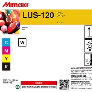 Оригинальные УФ чернила Mimaki LUS-120 (пурпурный, 1 л.) (арт. LUS12-M-BA)