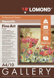 Художественная бумага Lomond Aquarelle Paper, одностороння, матовая, А4, 210 г/м², 10 листов (арт. 0909141)