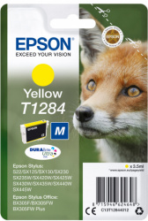 Картридж Epson DURABrite Ultra Ink Singlepack T1284 yellow (security version) (арт. C13T12844022)