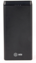 Мобильный аккумулятор Cactus 10000mAh, 2.1A, 2xUSB, черный (арт. CS-PBFSFT-10000)