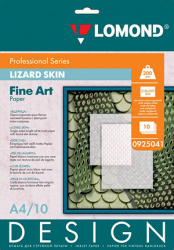 Дизайнерская бумага Lomond Ящерица, матовая, 200 г/м², А4, 10 л. (арт. 0925041)