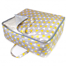 КОФР с ручками ГЕЛЕОС Бэг-04 (L), желтый треугольник (арт. БЭГ-04Л)