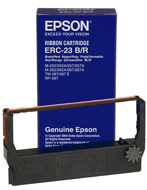 Картридж Epson Ribbon Cartridge ERC-23 BR (black/red) (арт. C43S015362)
