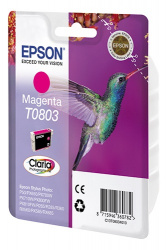 Картридж Epson T0803 magenta (арт. C13T08034021)