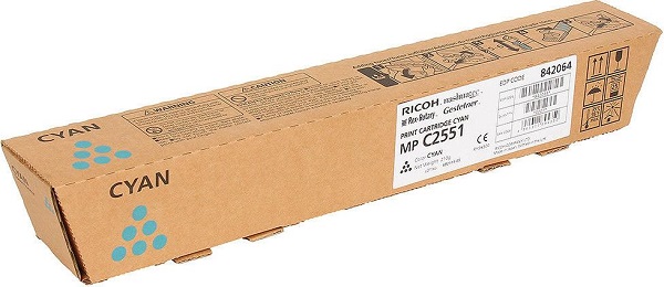 Картридж Ricoh Print Cartridge Cyan MP C2551 (арт. 842064)