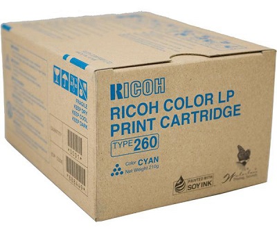 Картридж Ricoh Color LP Print cartridge type 260 Cyan (арт. 888449)