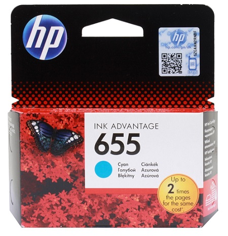 Картридж HP 655 Cyan (арт. CZ110AE)