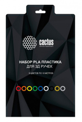 Пластик для ручки 3D Cactus PLA Pro d1.75мм L10м 9цв. (арт. CS-3D-PLA-9X10M)