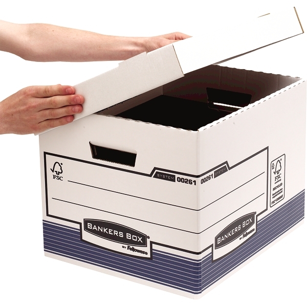 Архивный короб Fellowes Bankers Box System Standard  сборка  FastFold™, 333 x 285 x 380 мм (арт. FS-00261)