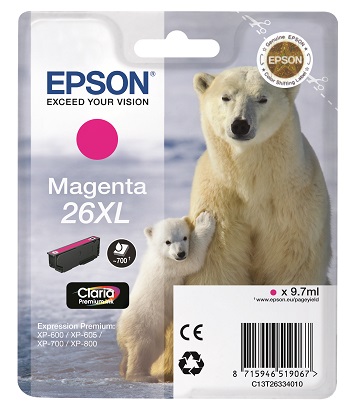 Картридж Epson 26XL Magenta (арт. C13T26334012)