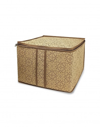 Кофр ГЕЛЕОС для стеллажей и антресолей, «Миндаль» / Бежевый, 35х30х25 см (арт. МНД_24)