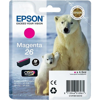 Картридж Epson 26 Magenta (арт. C13T26134012)