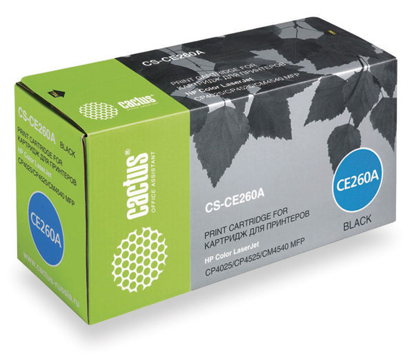 Картридж Cactus черный (8500стр.) для HP (арт. CS-CE260A)