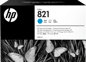 Картридж HP 821 400-ml Cyan Latex Ink Cartridge (арт. G0Y86A)