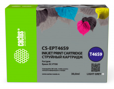 Картридж струйный Cactus (T46S9) светло-серый для Epson SureColor SC-P700 (30 мл) (арт. CS-EPT46S9)