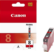 Оригинальный картридж  CLI-8R (красный, 13 мл.) (арт. 0626B001)