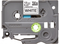 Наклейка ламинированная Brother TZ-E231 (12 мм, черный на белом) (арт. TZE231M5)