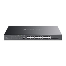 Коммутатор/ JetStream 28-port Gigabit L2+ Managed Switch with 24-port PoE+, PoE budget up to 384W, s