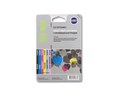 Картридж Cactus Картридж струйный CS-R-EPT0487 (20мл) (арт. CS-R-EPT0487)