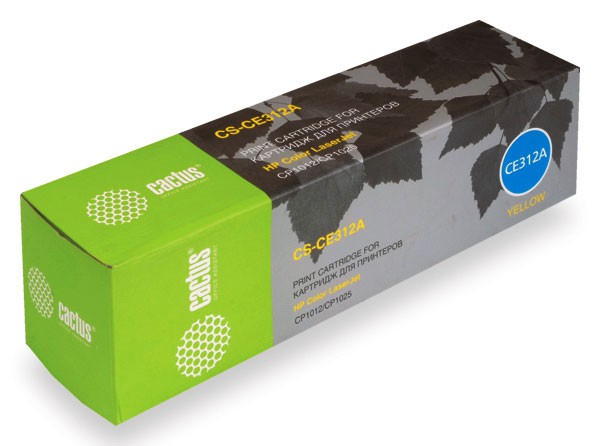 Картридж Cactus желтый (1000стр.) для HP (арт. CS-CE312A)