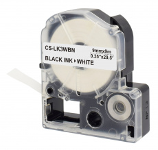 Картридж ленточный Cactus черный для Epson LW300, LW400, LW700, LW600P, LW1000P, K400, Z700, Z900 (арт. CS-LK3WBN)