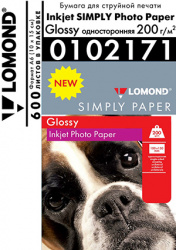 Фотобумага Lomond 200 г/м² односторонняя эконом. глянцевая, 10 х 15 см (тех. упаковка) 600 л (арт. 0102171)