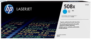Оригинальный лазерный картридж HP LaserJet 508X увеличенной емкости, Голубой (9500 стр.) (арт. CF361X)