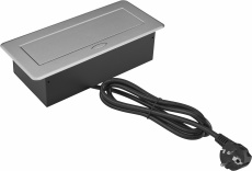 Розетка для столешницы Cactus (26.5x11.8x6.5 см, серый) (арт. CS-SOCKET-EU3-GYBK)