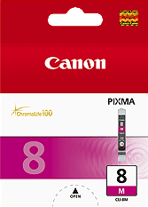 Оригинальный картридж Canon CLI-8M EMB (пурпурный, 13 мл.) (арт. 0622B024)