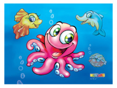 Защитный напольный коврик RS-Office K2-8920, «Осьминог», 89 х 119 см (арт. RS-Office - K2-8920)