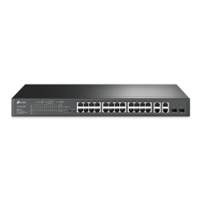 Коммутатор/ 24-Port L2 Switch 10/100Mbps + 4-port Gigabit with 24-port PoE+, PoE budget up to 250W, 