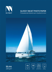 Глянцевая фотобумага NV Print (230 г/м², A4, 50 листов) (арт. NVP-230GlA4s50)