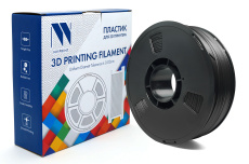 Филамент NV Print PETG Carbon Fiber Black c карбоновыми волокнами, черный, 1.75 мм, 1 кг (арт. NV-3D-PETG-CARBON-FIBER-BLACK)
